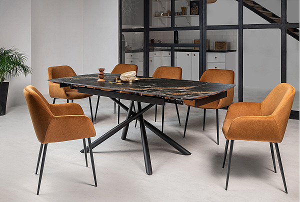 Стілець Vetro Mebel M-220 Карамель/чорний-6