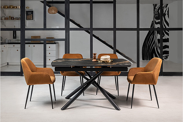 Стілець Vetro Mebel M-220 Карамель/чорний-9