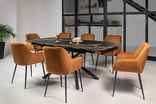 Стілець Vetro Mebel M-220 Карамель/чорний-10