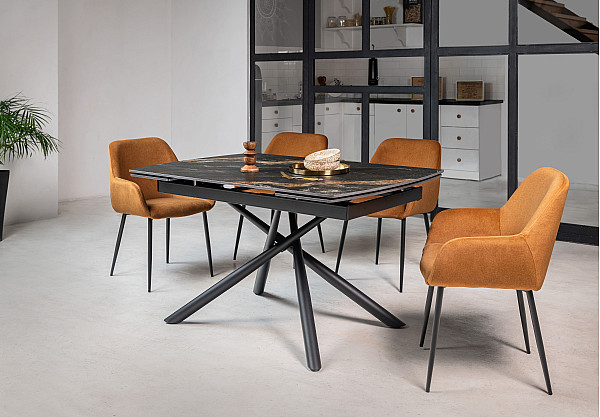 Стілець Vetro Mebel M-220 Карамель/чорний-11