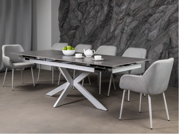 Стілець Vetro Mebel M-220 Устричний/білий-6