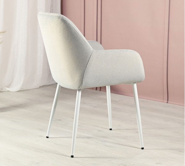 Стілець Vetro Mebel M-220 Устричний/білий-4