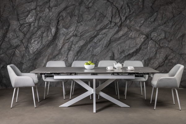 Стілець Vetro Mebel M-220 Устричний/білий-7