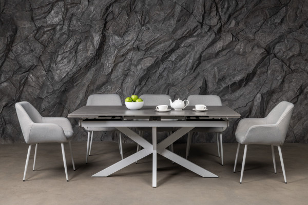 Стілець Vetro Mebel M-220 Устричний/білий-8