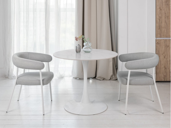 Стул Vetro Mebel M-230 Устричный/белый-2