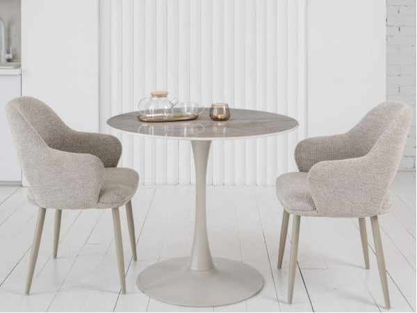 Стілець Vetro Mebel M-234 Натуральний льон/капучино-1