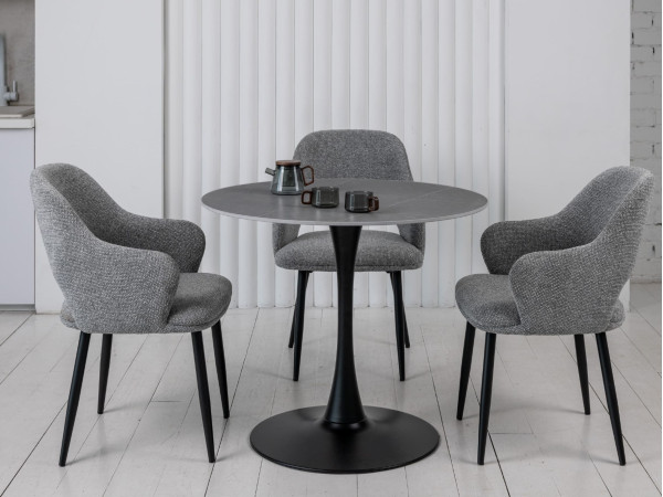 Стул Vetro Mebel M-234 Холодный серый/черный-2