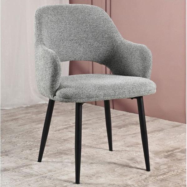 Стул Vetro Mebel M-234 Холодный серый/черный-3