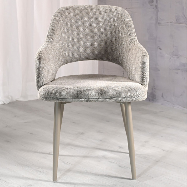 Стілець Vetro Mebel M-234 Натуральний льон/капучино-6