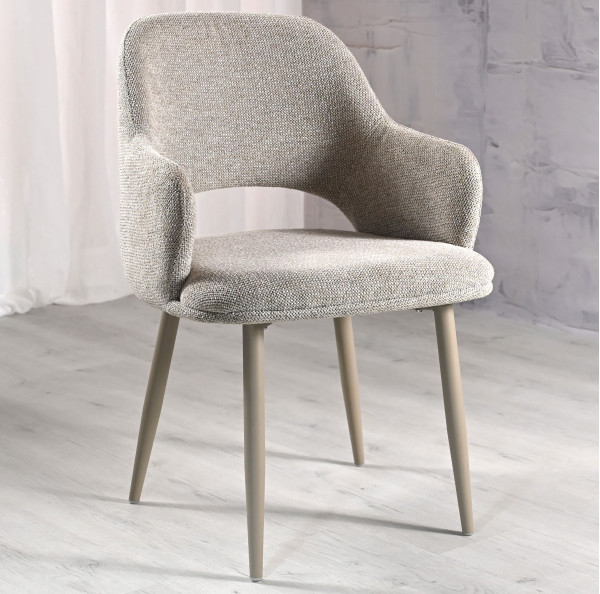 Стілець Vetro Mebel M-234 Натуральний льон/капучино-5