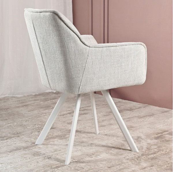 Стілець Vetro Mebel M-235 Сніжно-білий/білий-4