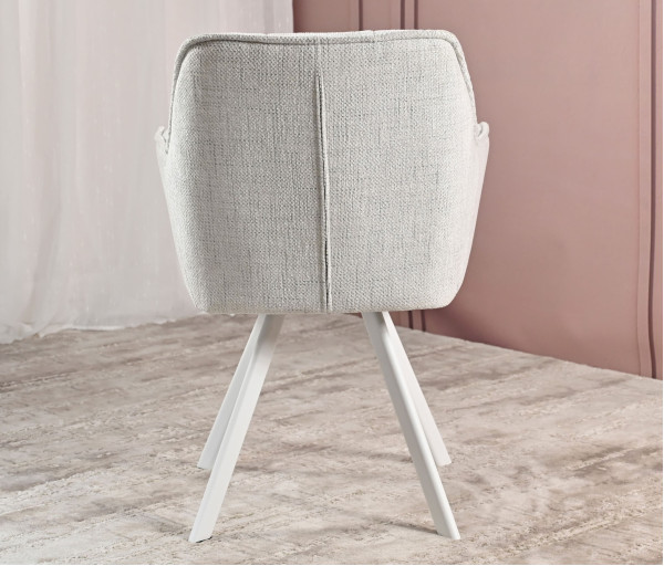 Стілець Vetro Mebel M-235 Сніжно-білий/білий-5