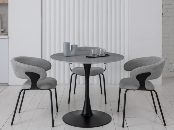 Стул Vetro Mebel M-239 Пепельный/черный-2