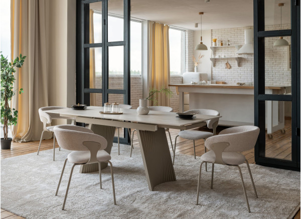 Стілець Vetro Mebel M-239 Тауп/капучино-4