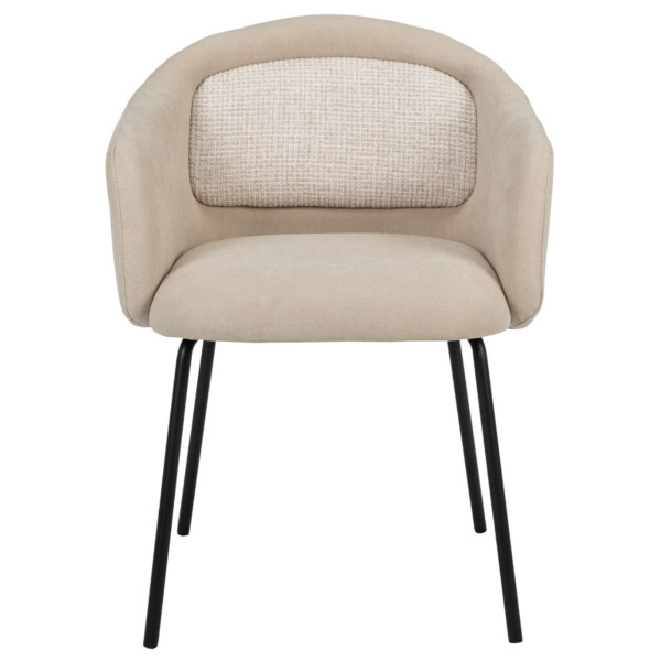 Стул Vetro Mebel M-242 Кокосовое молоко/черный-1