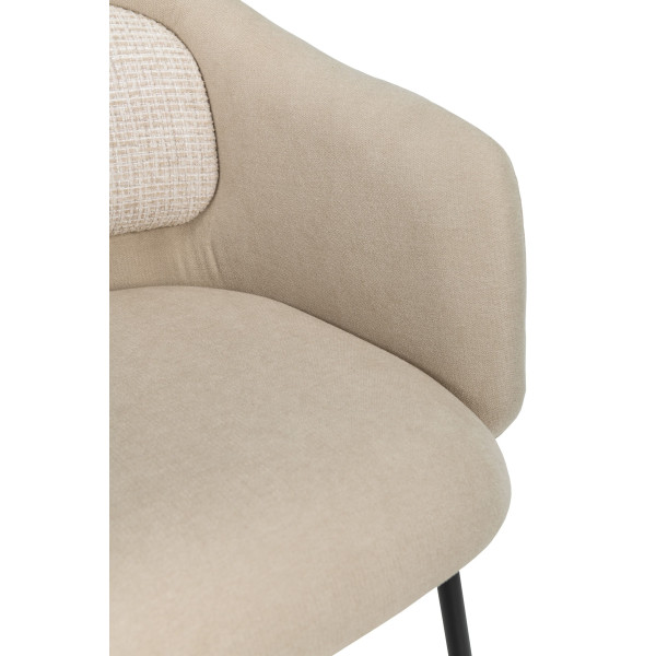 Стул Vetro Mebel M-242 Кокосовое молоко/черный-8