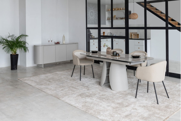 Стул Vetro Mebel M-242 Кокосовое молоко/черный-13