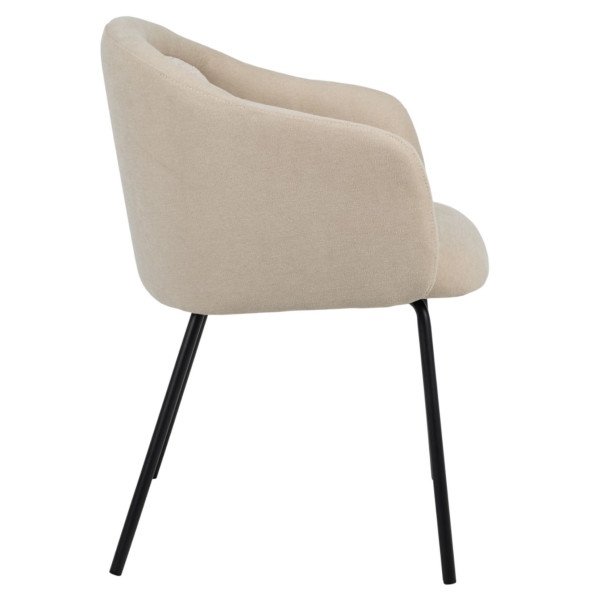 Стул Vetro Mebel M-242 Кокосовое молоко/черный-2