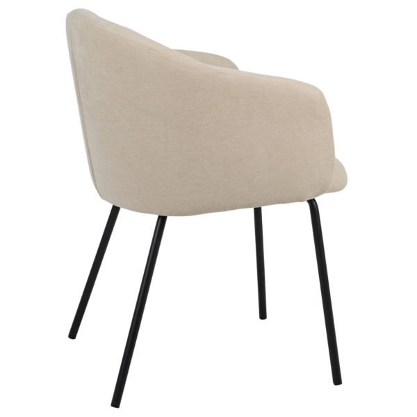 Стул Vetro Mebel M-242 Кокосовое молоко/черный-3