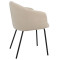 Стул Vetro Mebel M-242 Кокосовое молоко/черный-3-thumb