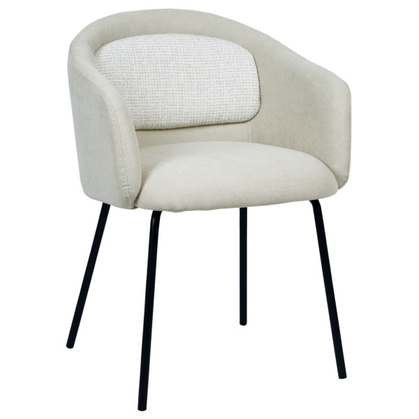 Стул Vetro Mebel M-242 Кокосовое молоко/черный-0