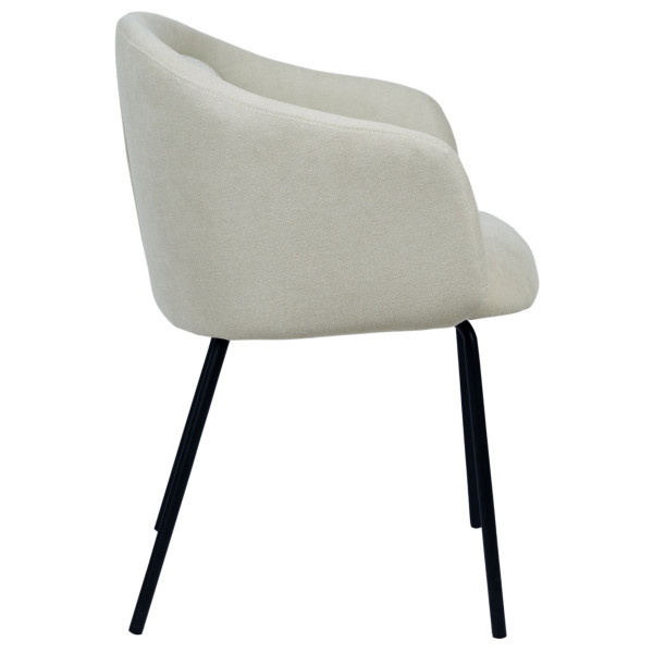 Стул Vetro Mebel M-242 Кокосовое молоко/черный-2