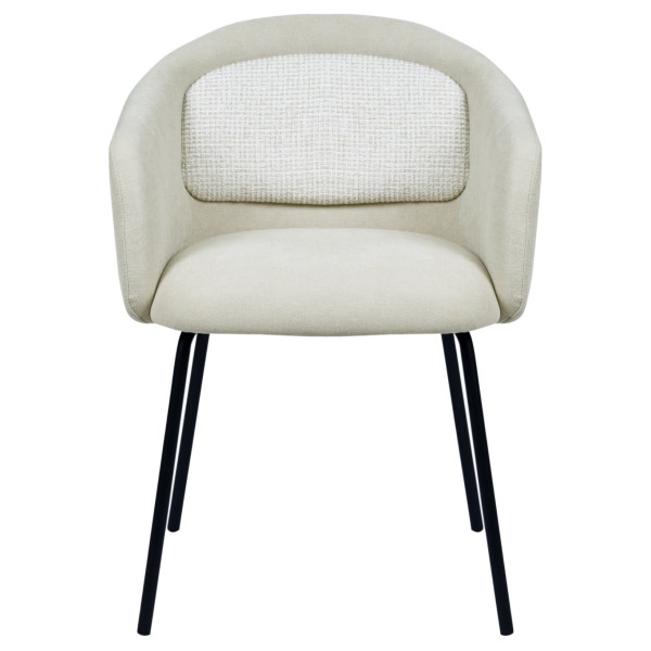 Стул Vetro Mebel M-242 Кокосовое молоко/черный-1