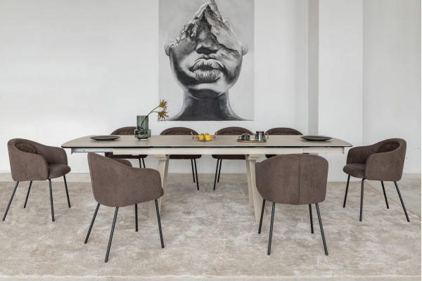 Стул Vetro Mebel M-242 Шоколадный/черный-11