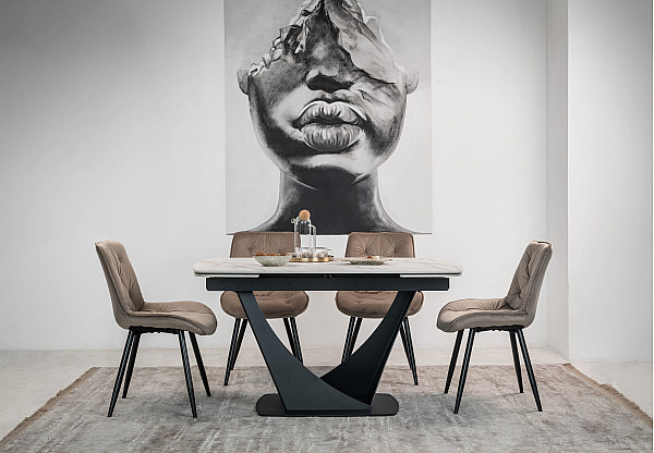 Стілець Vetro Mebel M-48 Капучіно велюр-3