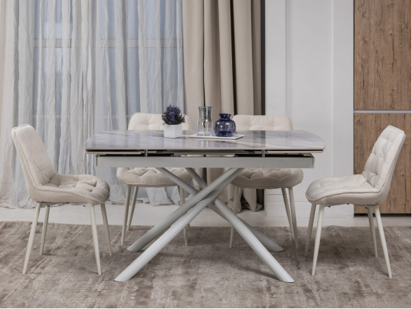 Стул Vetro Mebel M-78 Айвори букле/ айвори-7