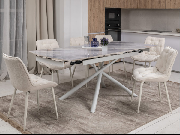 Стул Vetro Mebel M-78 Айвори букле/ айвори-8