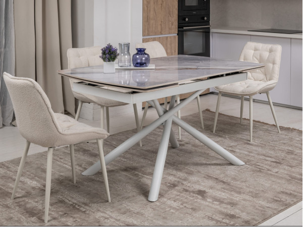 Стул Vetro Mebel M-78 Айвори букле/ айвори-9