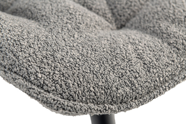 Стілець Vetro Mebel M-78 Сірий букле/чорний-10