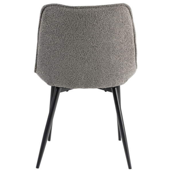 Стілець Vetro Mebel M-78 Сірий букле/чорний-7