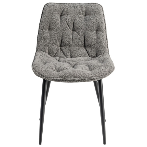 Стілець Vetro Mebel M-78 Сірий букле/чорний-4