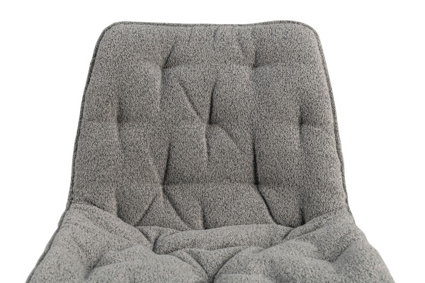 Стілець Vetro Mebel M-78 Сірий букле/чорний-8