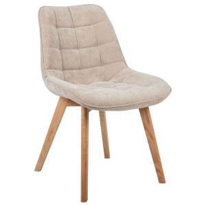 Стілець Vetro Mebel M-79 Бежевий льон/натуральний каучук