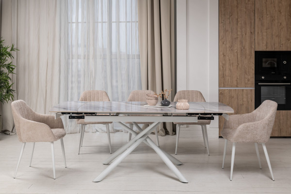 Стілець Vetro Mebel M-95 Екрю білий-7