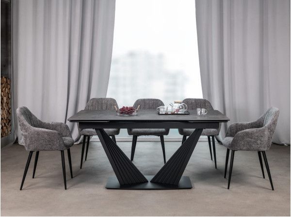 Стілець Vetro Mebel M-95 Попільний/чорний-6