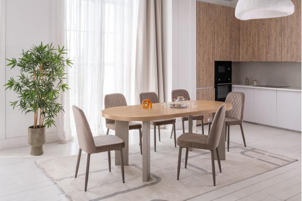 Стул Vetro Mebel N-44 Капучино велюр-3