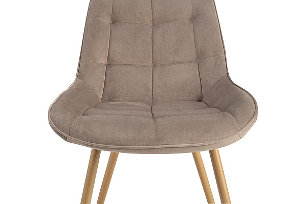 Стул Vetro Mebel N-45 Капучино велюр/дуб-10