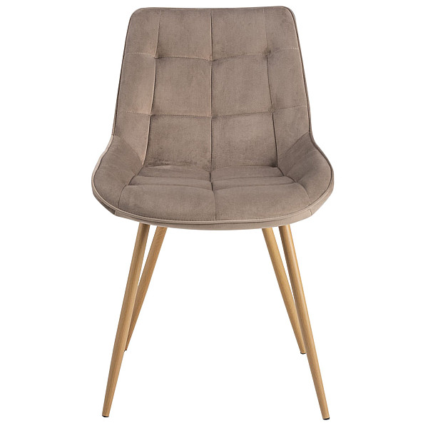 Стул Vetro Mebel N-45 Капучино велюр/дуб-5