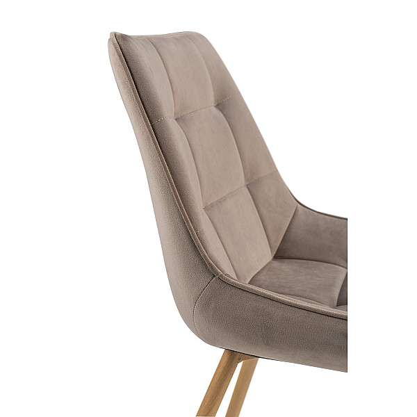 Стул Vetro Mebel N-45 Капучино велюр/дуб-12