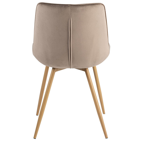 Стул Vetro Mebel N-45 Капучино велюр/дуб-8