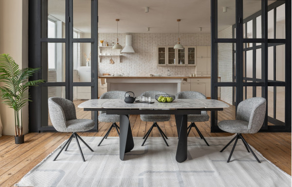 Стул поворотный Vetro Mebel R-160 Графитовый/черный-1