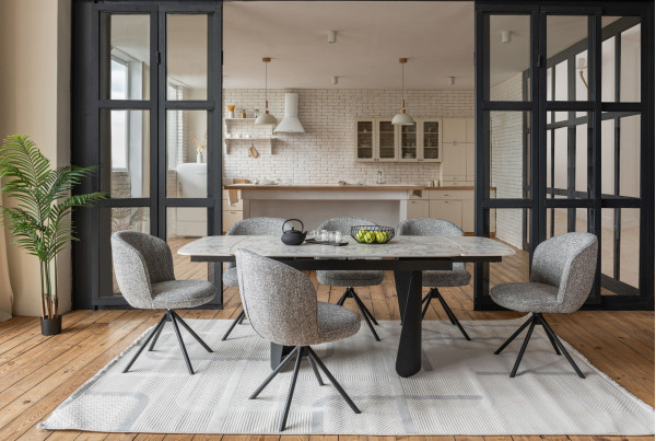 Стул поворотный Vetro Mebel R-160 Графитовый/черный-2