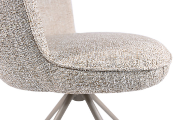 Стілець поворотний Vetro Mebel R-160 Френч ваніль/капучіно-18