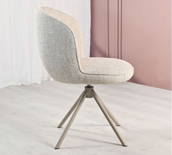 Стілець поворотний Vetro Mebel R-160 Френч ваніль/капучіно-9