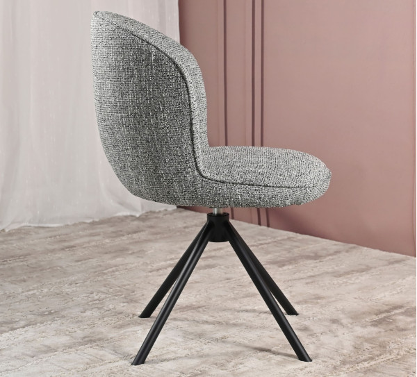 Стул поворотный Vetro Mebel R-160 Графитовый/черный-7