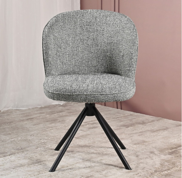 Стул поворотный Vetro Mebel R-160 Графитовый/черный-6